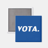 Vota stemmen in Spaans blauw wit modern politiek Magneet (Voorkant / Achterkant)