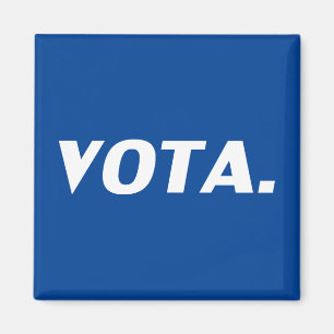 Vota stemmen in Spaans blauw wit modern politiek Magneet