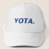 Vota stemmen in Spaans blauw wit modern politiek Trucker Pet (Voorkant)