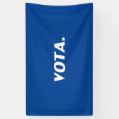 Vota stemmen in Spaans wit blauw modern politiek Spandoek (Verticaal)