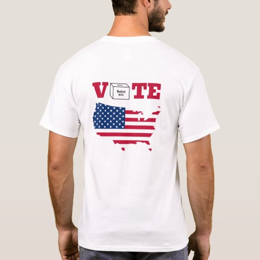 Vote America Men & Women  T-shirt (Achterkant)