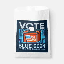 Vote Blue 2024 Ballot Box Presidential Favor Bags Bedankzakje