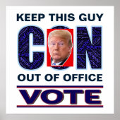 Vote Blue Resist 2024 Presidential Value Poster (Voorkant)