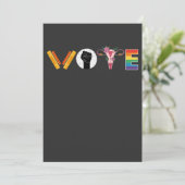 VOTE Books Uterus LGBT Support Kaart (Staand voorkant)