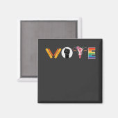 VOTE Books Uterus LGBT Support Magneet (Voorkant / Achterkant)