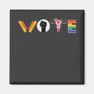 VOTE Books Uterus LGBT Support Magneet