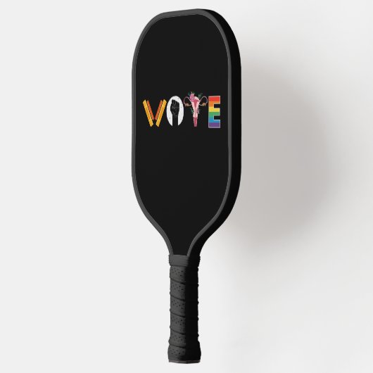 VOTE Books Uterus LGBT Support Pickleball Paddle (Links)