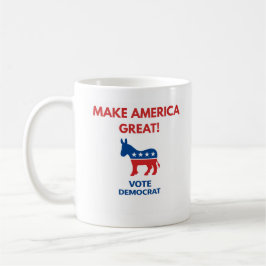 Vote Democrat Pro-Democracy Coffee Mug Koffiemok