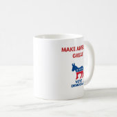 Vote Democrat Pro-Democracy Coffee Mug Koffiemok (Voorkant rechts)