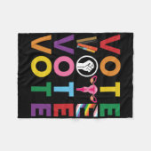 Vote Equality Progress-Sticker 1 Fleece Deken (Voorkant (Horizontaal))