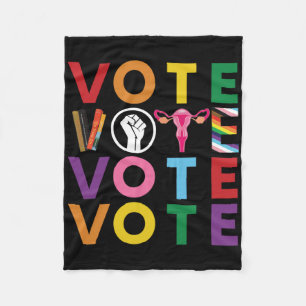 Vote Equality Progress-Sticker 1 Fleece Deken