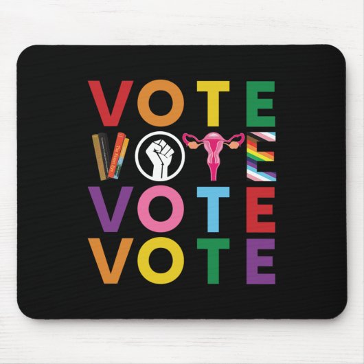 Vote Equality Progress-Sticker 1 Muismat (Voorkant)