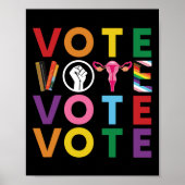Vote Equality Progress-Sticker 1 Poster (Voorkant)