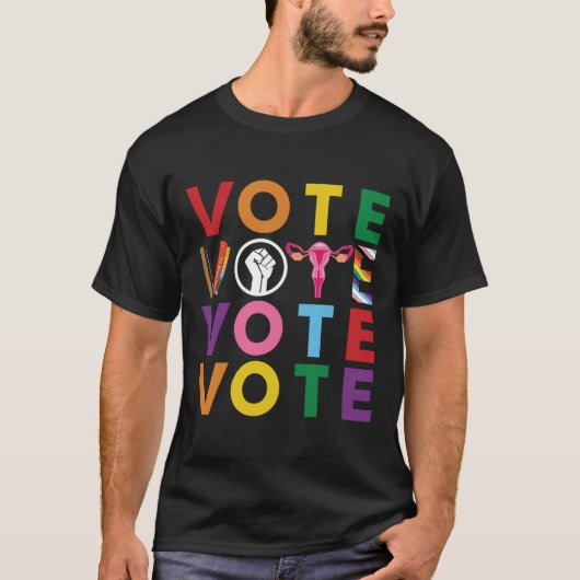 Vote Equality Progress-Sticker 1 T-shirt (Voorkant)
