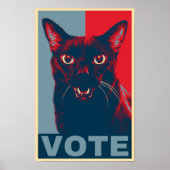VOTE, featuring Manny Halloween Cat Poster (Voorkant)