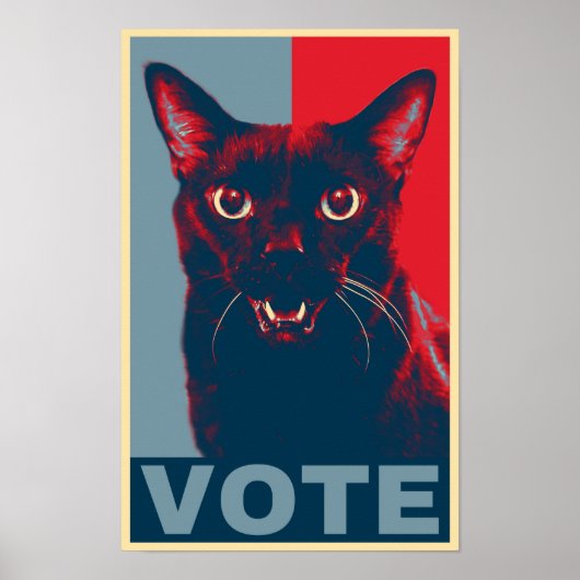 VOTE, featuring Manny Halloween Cat Poster (Voorkant)