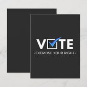 Vote (film) bedankkaart (Voorkant / Achterkant)
