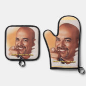 Vote for BrewsterJ. Oven Mitt & Pot Holder Set (Voorkant)