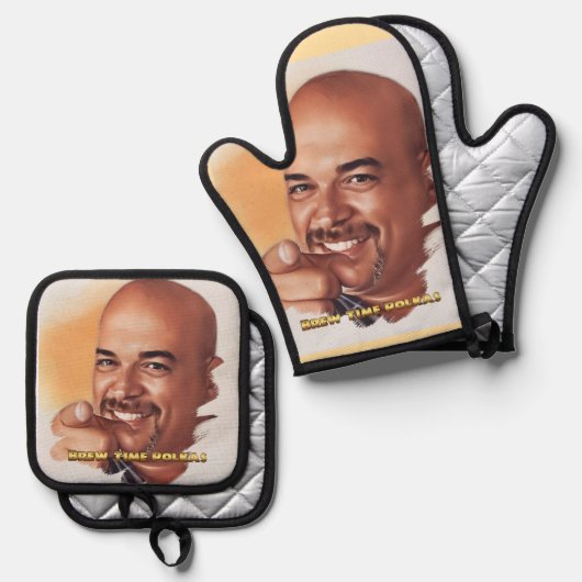 Vote for BrewsterJ. Oven Mitt & Pot Holder Set (Voorkant / Achterkant)