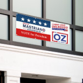 Vote for Freedom with Mastriano, DelRosso & Dr. OZ Spandoek (Buitenkant Gebouw)