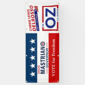 Vote for Freedom with Mastriano, DelRosso & Dr. OZ Spandoek (Verticaal)