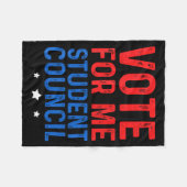 Vote For Me Student Council  Fleece Deken (Voorkant (Horizontaal))