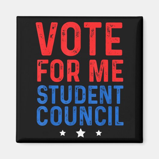 Vote For Me Student Council  Magneet (Voorkant)