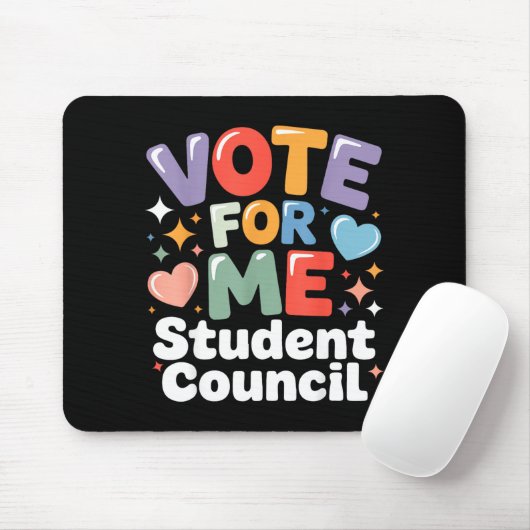 Vote For Me Student Council Vibes School Election  Muismat (Met muis)
