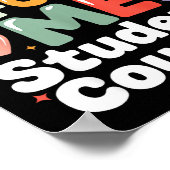 Vote For Me Student Council Vibes School Election  Poster (Hoek)