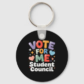Vote For Me Student Council Vibes School Election  Sleutelhanger (Voorkant)