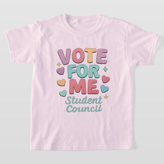 Vote for Me Student Council Vibes School T-shirt (Laagn)