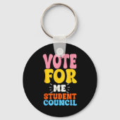 Vote For Me Student Council Youth Cool School Elec Sleutelhanger (Voorkant)