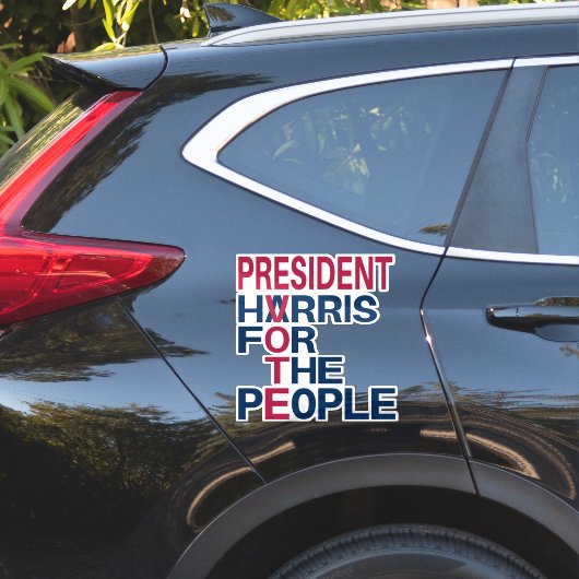 Vote Harris | President voor het volk Sticker (Auto Zijkant)