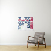 Vote Harris | President voor het volk Wandkleed (In Situ (horizontaal))