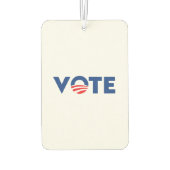 Vote hope red white and blue typography democrat luchtverfrisser (Achterkant)