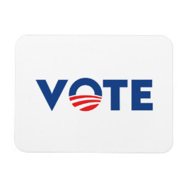 Vote hope red white and blue typography democrat magneet