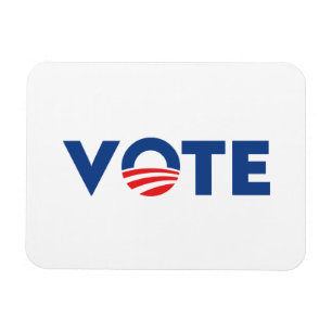 Vote hope red white and blue typography democrat magneet