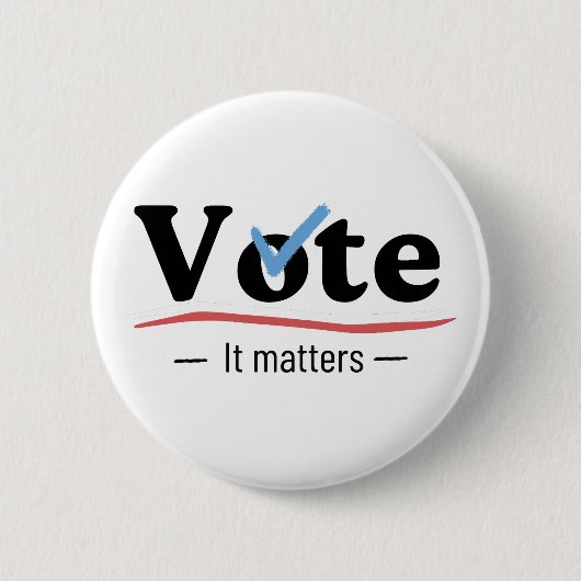Vote It Matters Light Ronde Button 5,7 Cm (Voorkant)