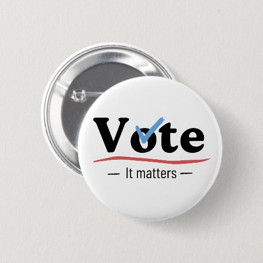 Vote It Matters Light Ronde Button 5,7 Cm (Voorkant /achterkant)