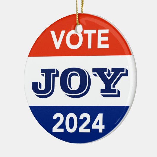 Vote Joy 2024 Harris Walz Keramisch Ornament (Links)