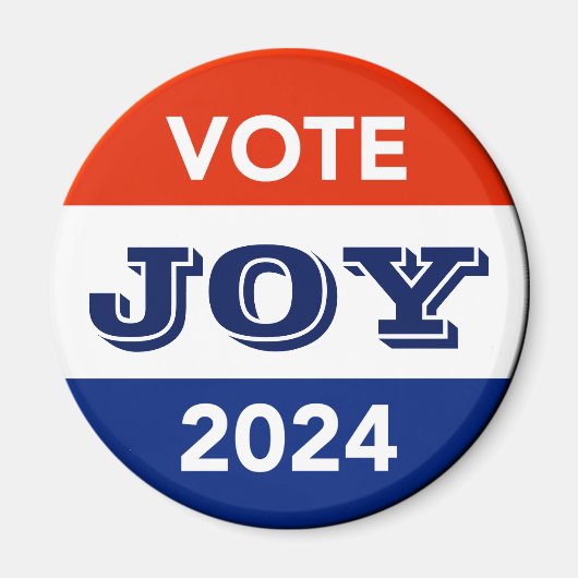Vote Joy 2024 Harris Walz Magneet (Voorkant)