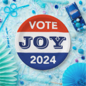 Vote Joy 2024 Harris Walz Papieren Bordje (Feest)