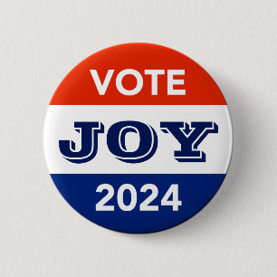 Vote Joy 2024 Harris Walz Ronde Button 5,7 Cm