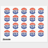 Vote Joy 2024 Harris Walz Ronde Sticker (Vel)