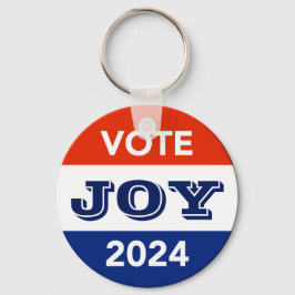 Vote Joy 2024 Harris Walz Sleutelhanger