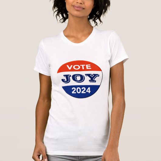 Vote Joy 2024 Harris Walz T-shirt (Voorkant)