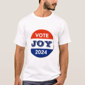 Vote Joy 2024 Harris Walz T-shirt (Voorkant)