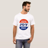 Vote Joy 2024 Harris Walz T-shirt (Voorkant volledig)