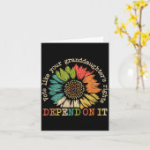 Vote Like Your Granddaughter's Rights Depend On It Kaart (Gele Bloem)