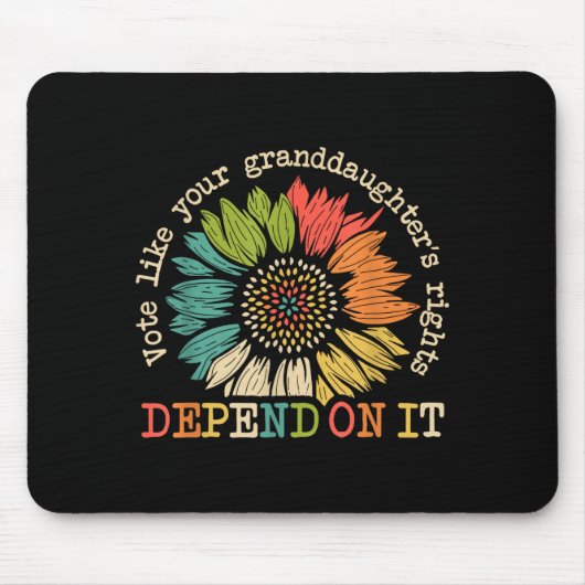 Vote Like Your Granddaughter's Rights Depend On It Muismat (Voorkant)